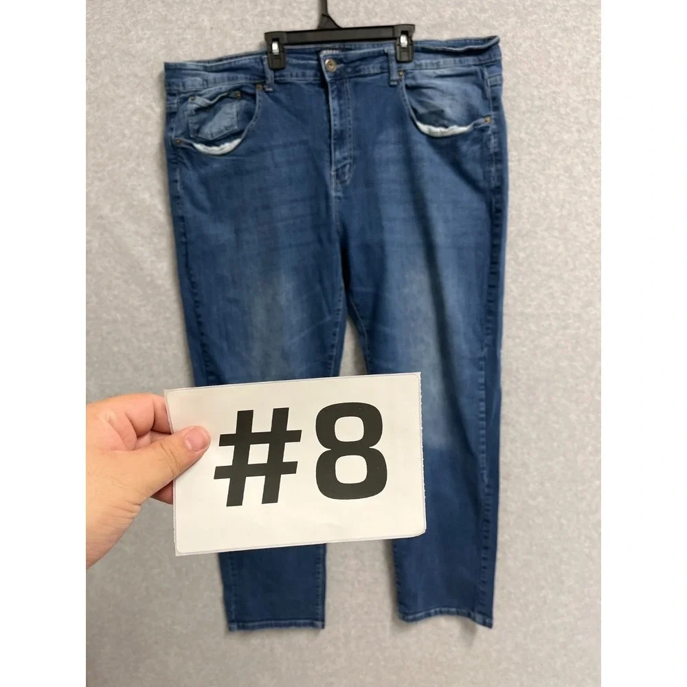 Company Eighty One‎ Jeans Mens 46x32 Blue Denim Pockets Medium Wash Straight Leg